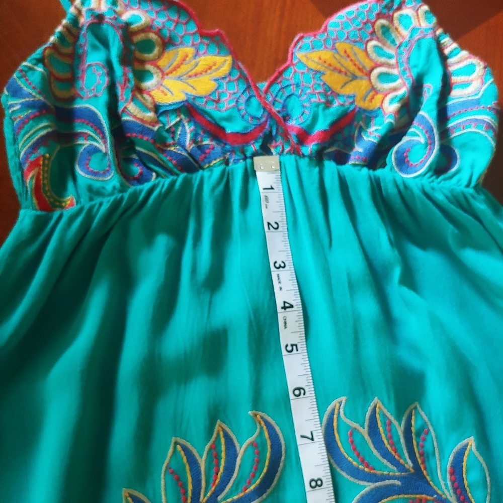 Flying Tomato Embroidery Boho Summer Dress Size S - Picture 16 of 17